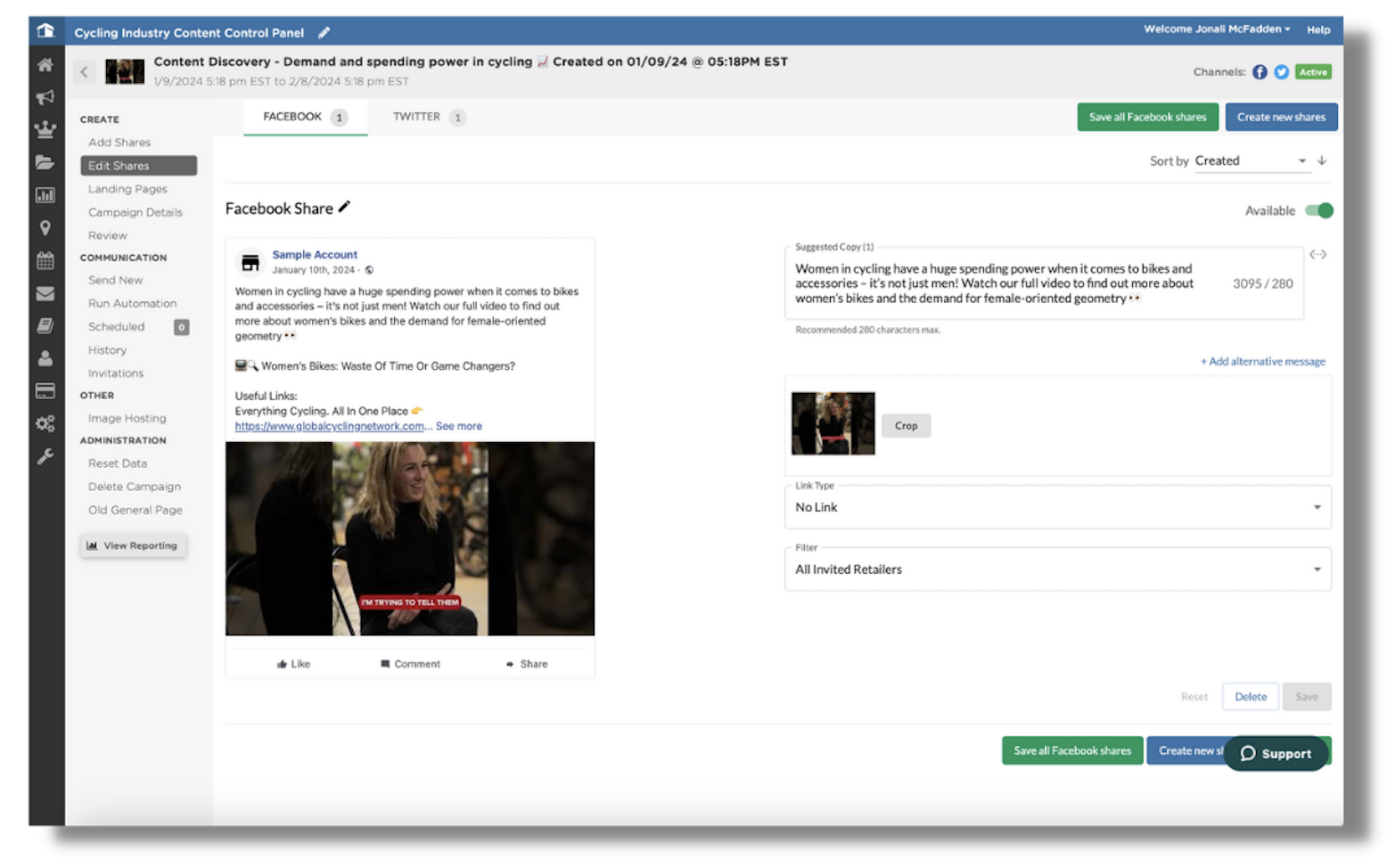 Campaign Creation using Content Discovery – Brand Academy